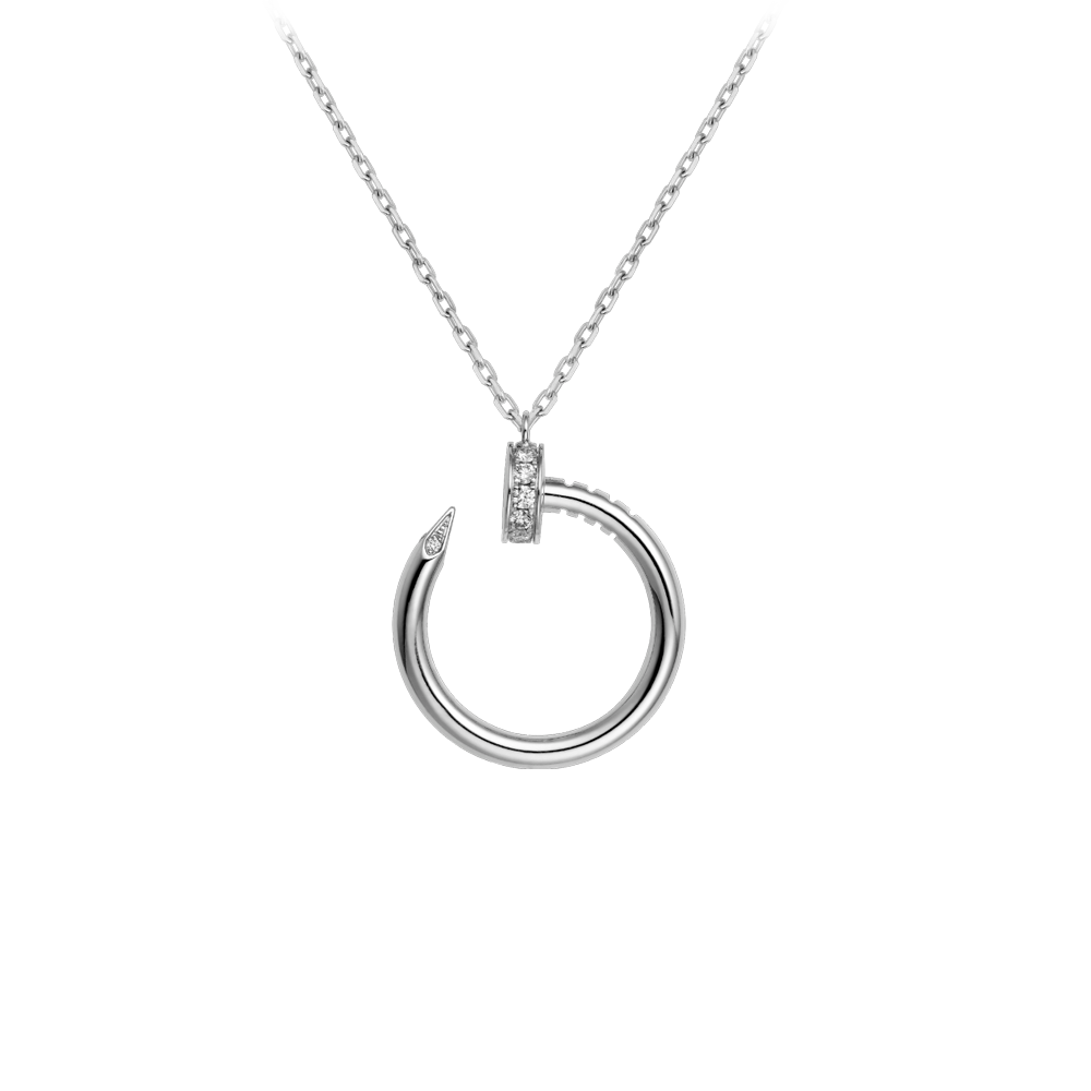 Cartier Juste Un Clou Necklace White Gold, Diamonds B7224514