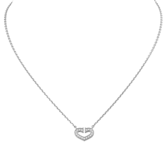 Heart Of Cartier Pendant Chain White Gold, Diamonds B7008300