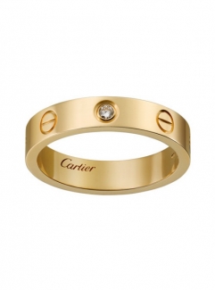 Replica Cartier Love Wedding Band 18K Yellow Gold Love Ring With 1 Diamonds B4056100