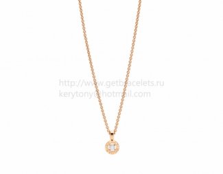 Fake BVLGARI BVLGARI Pink Gold Diamond Necklace