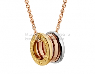 Replica Bvlgari B.zero1 Pendant in Rose White and Yellow Gold