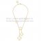 Van Cleef & Arpels Magic Alhambra Necklace Yellow Gold 6 Motifs With White Mother Of Pearl