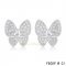 Replica Van Cleef & Arpels Butterflies White Gold Earrings With Diamonds