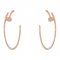 Replica Cartier Juste Un Clou Earring 18K Pink Gold With Diamonds N8515009