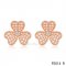 Replica Van Cleef & Arpels Frivole Pink Gold Earrings With Diamonds