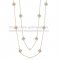 Van Cleef & Arpels Vintage Alhambra Necklace Pink Gold 10 Motifs With Gray Mother Of Pearl