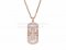 Replica BVLGARI Parentesi Necklace Pink Gold with mother-of-pearl and Pave Diamonds