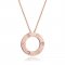 Cartier Love Pendant Necklace In Pink Gold With 3 Diamonds