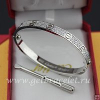 Replica Cartier Love Bracelet White Gold Diamonds N6033601