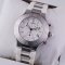 Cartier Must 21 Chronograph steel white rubber band replica watch for men