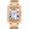 Cartier Tank Anglaise extra large diamond bezel 18K pink gold mens watch WT100004