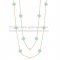 Van Cleef & Arpels Vintage Alhambra Necklace Yellow Gold 10 Motifs With Turquoise Mother Of Pearl