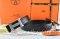 Hermes Reversible Belt Black/Black Ostrich Stripe Leather With 18K Silver Wave Stripe H Buckle