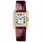 Cartier Tank Anglaise small diamond watch WT100013 18K pink gold leather strap