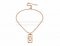Replica BVLGARI Parentesi Necklace in Pink Gold with Full Pave Diamonds