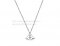 Replica Bvlgari Divas' Dream White Gold Openwork Necklace with White Gold Pendant with a Central Diamond