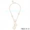 Replica Van Cleef & Arpels Magic Alhambra Necklace In Pink Gold With 5 Motifs