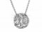 Replica BVLGARI Parentesi White Gold Pendant with Pave Diamonds
