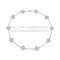Van Cleef & Arpels Vintage Alhambra Long Necklace White Gold 10 Motifs With Pave Diamonds