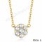 Cheap Van Cleef & Arpels Fleurette Pendant In Yellow Gold With Round Diamonds