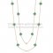Van Cleef & Arpels Vintage Alhambra Necklace Pink Gold 10 Motifs With Malachite Mother Of Pearl