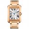 Cartier Tank Anglaise extra large replica watch for men W5310002 18K pink gold