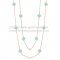 Van Cleef & Arpels Vintage Alhambra Necklace Pink Gold 10 Motifs With Turquoise Mother Of Pearl