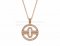 Replica BVLGARI Parentesi Necklace Pink Gold with Pave Diamonds