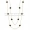 Van Cleef & Arpels Vintage Alhambra Necklace Yellow Gold 10 Motifs With Black Agate Mother Of Pearl
