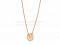 Replica BVLGARI Parentesi Pink Gold Round Pendant
