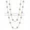Van Cleef & Arpels Vintage Alhambra Necklace Pink Gold 20 Motifs With Gray Mother Of Pearl