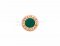 Fake BVLGARI BVLGARI MAKE YOUR PAIR Rose Gold Single Earrings Set with Malachite