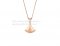 Replica Bvlgari Divas' Dream Necklace Rose With Pave Diamonds