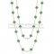 Van Cleef & Arpels Vintage Alhambra Necklace Pink Gold 20 Motifs With Malachite Mother Of Pearl