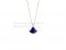 Replica Bvlgari Divas' Dream Necklace in Rose Gold with Lapis Lazuli and Diamond