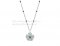 Replica Bvlgari Divas' Dream Necklace in White Gold with Emeralds and Pave Diamonds