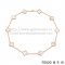VCA Vintage Alhambra Necklace Pink Gold 10 Motifs White Mother Of Pearl 45cm